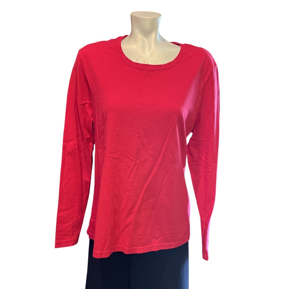 NWOT Kids Basic Red long sleeve Tshirt size XL 16/18 Faded‎ Glory